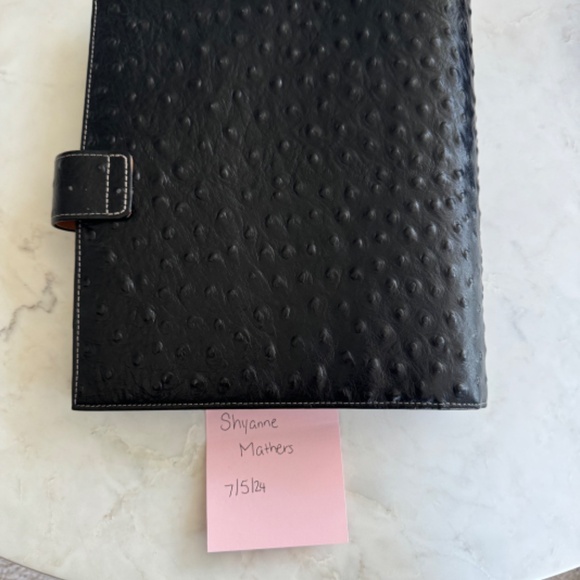 Manager Van Der Spek Black Ostrich with undyed inside - Picture 7 of 7